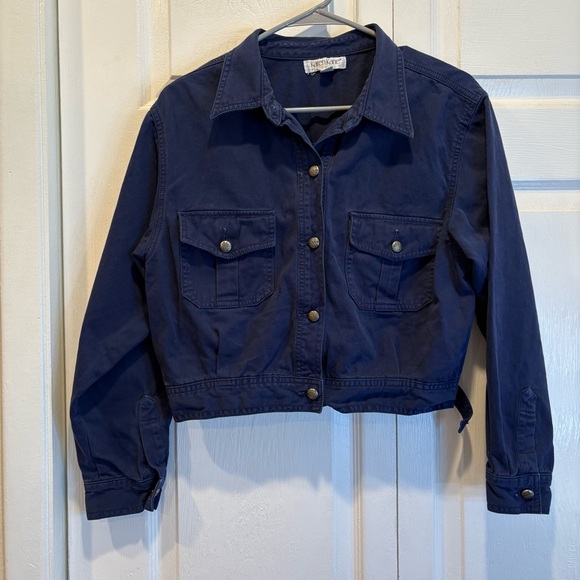 Vintage Karen Kane Petites Blue Jacket - Size Large - Picture 1 of 7